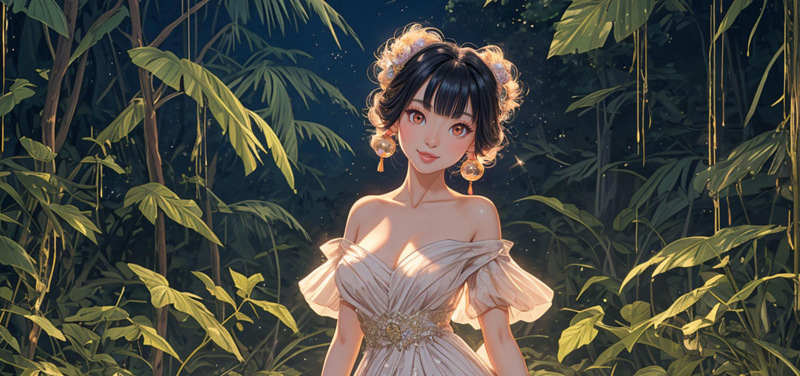 A mistique woman in a magic garden (vol 01)